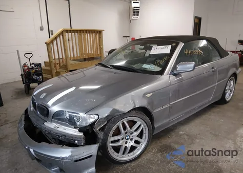 2004 BMW 330Ci из США, поврежденный, VIN WBABW53454PL44758